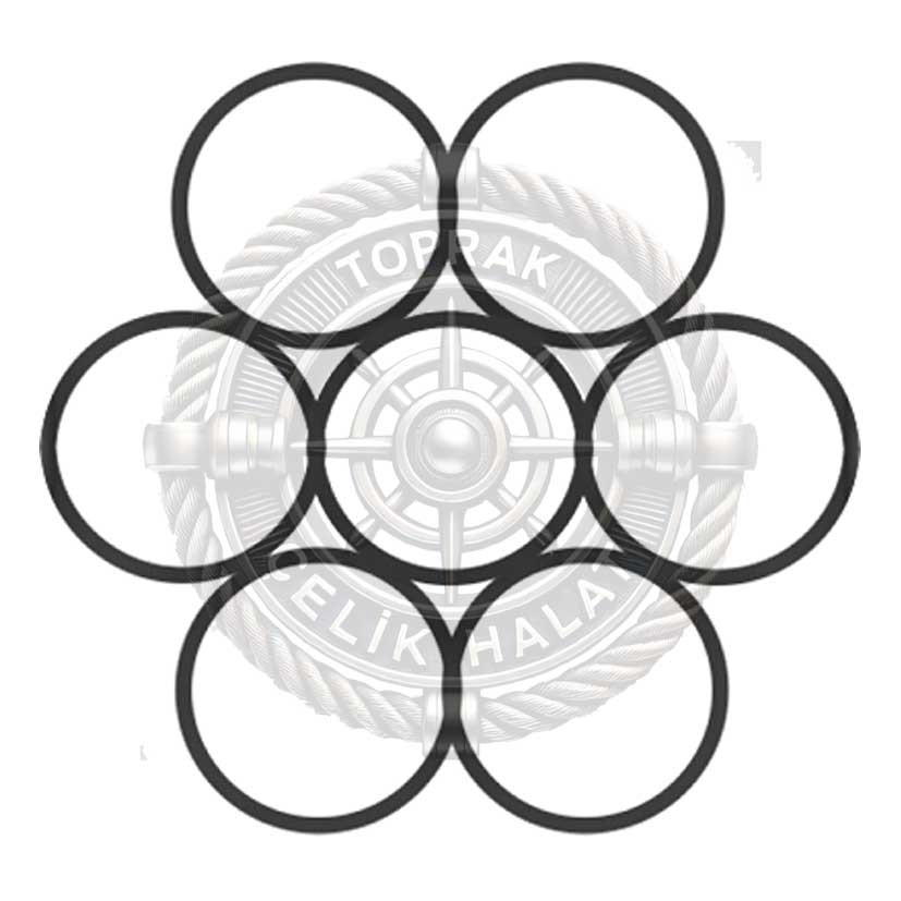 1X7 (1+6) Monotoron Çelik Halat