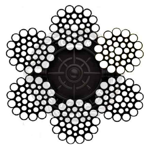 6x37 FC Kendir Özlü Standart Çelik Halat