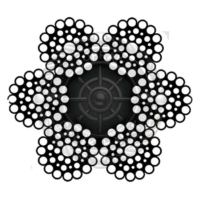 6x41 FC Kendir Özlü Warrington Çelik Halat