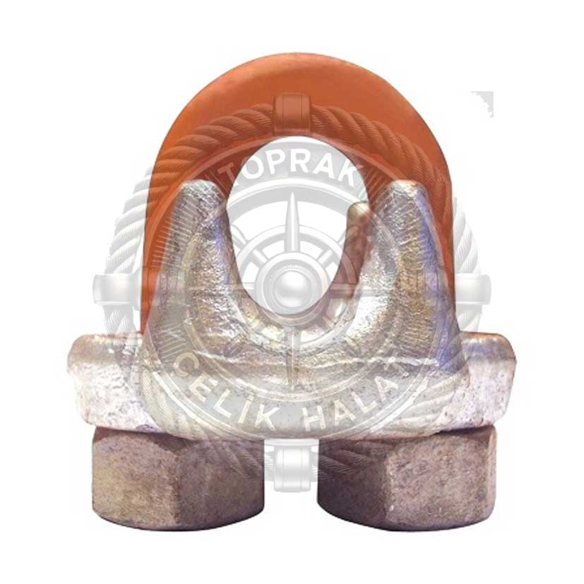 Dövme Çelik Tırnaklı Halat Klemensi G 450