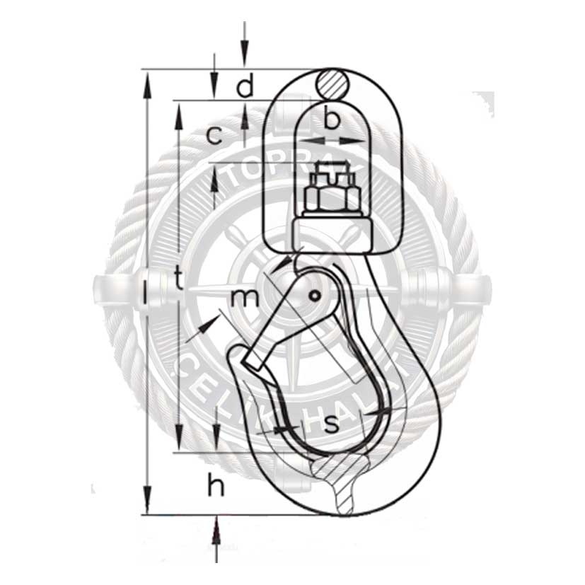 Sıka Fırdöndülü Kanca Tip WHS